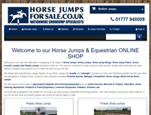 Tablet Screenshot of horsejumpsforsale.co.uk